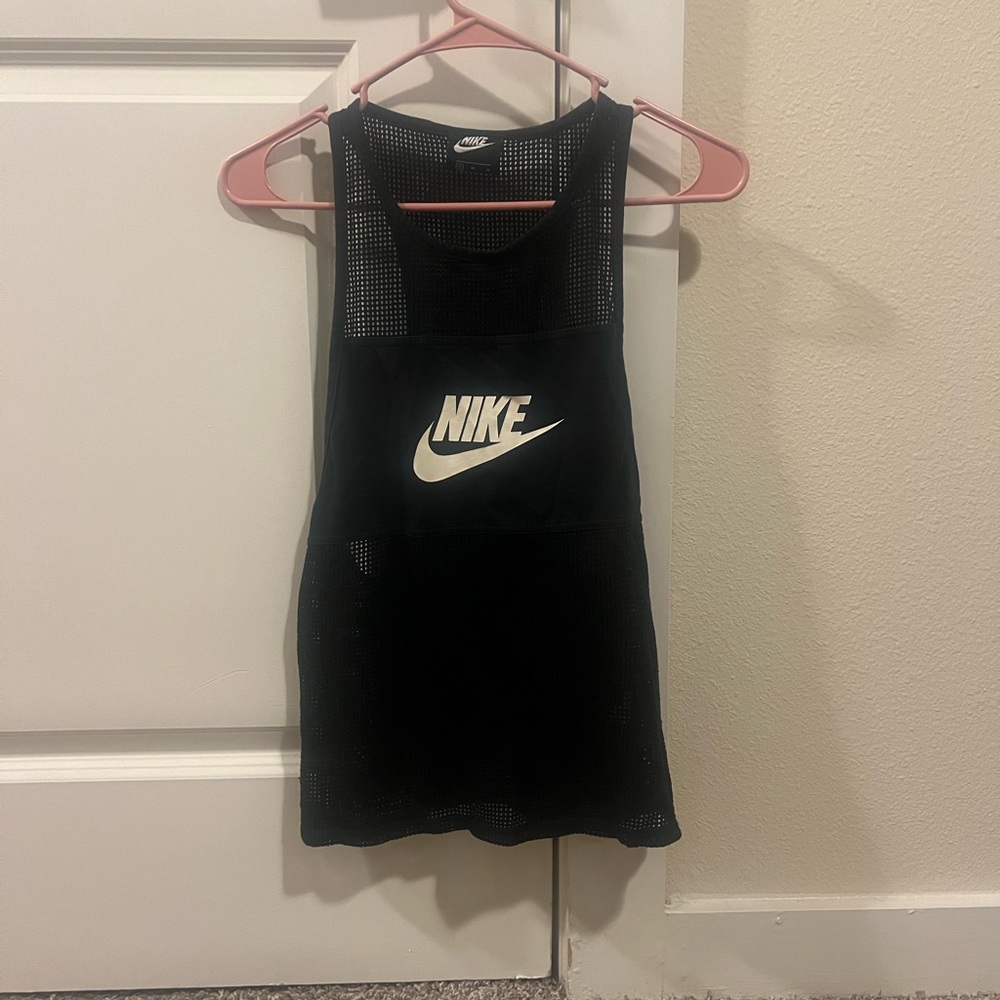 Nike Women's Black Mesh Tank Top